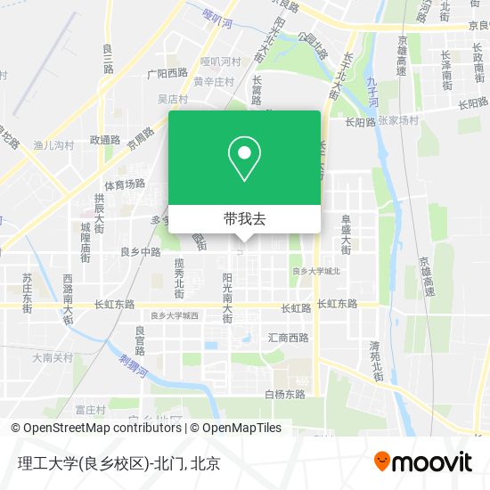 理工大学(良乡校区)-北门地图