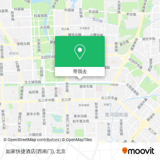 如家快捷酒店(西南门)地图