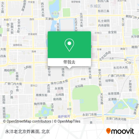 永沣老北京炸酱面地图