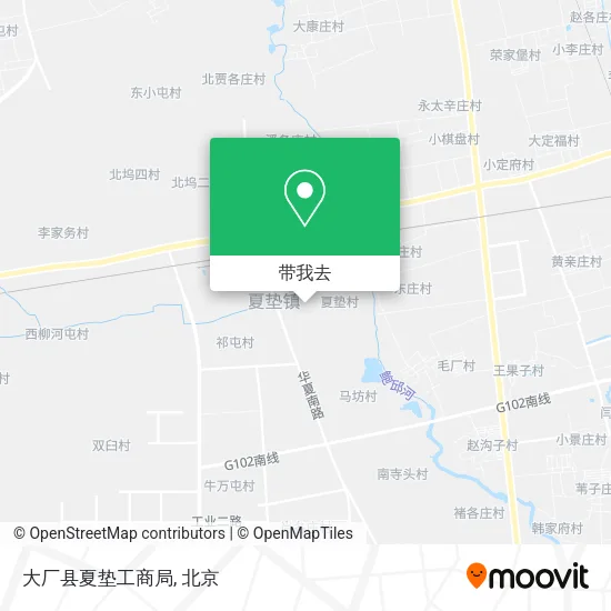 大厂县夏垫工商局地图