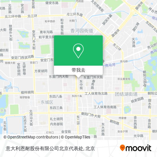意大利恩耐股份有限公司北京代表处地图