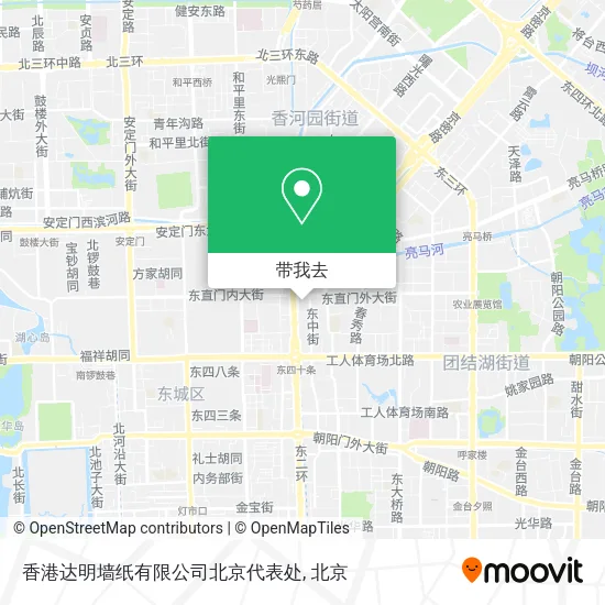 香港达明墙纸有限公司北京代表处地图