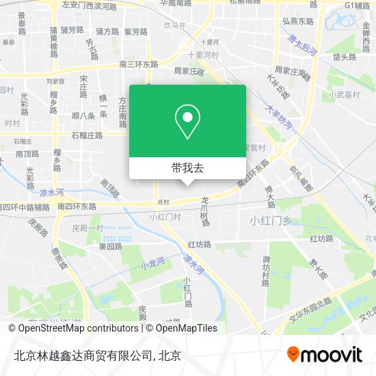 北京林越鑫达商贸有限公司地图