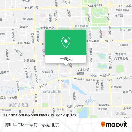 德胜里二区一号院-1号楼地图
