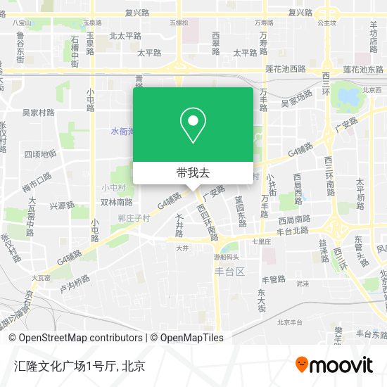 汇隆文化广场1号厅地图