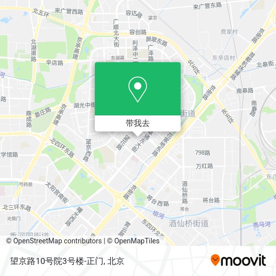 望京路10号院3号楼-正门地图