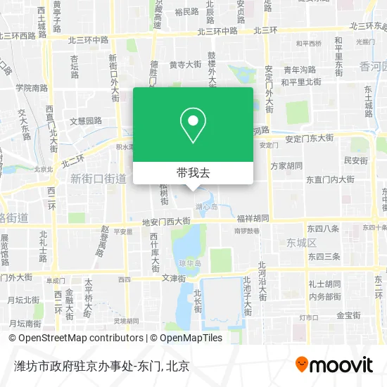 潍坊市政府驻京办事处-东门地图