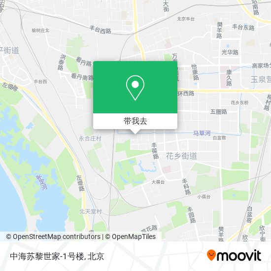 中海苏黎世家-1号楼地图