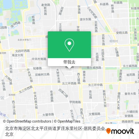 北京市海淀区北太平庄街道罗庄东里社区-居民委员会地图