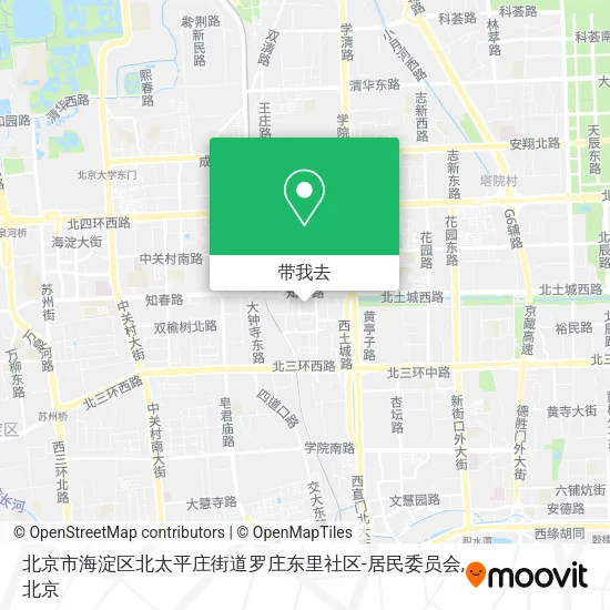北京市海淀区北太平庄街道罗庄东里社区-居民委员会地图
