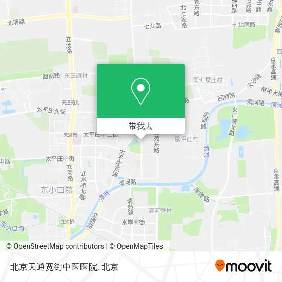 北京天通宽街中医医院地图