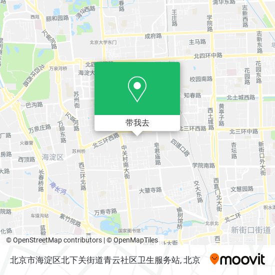 北京市海淀区北下关街道青云社区卫生服务站地图