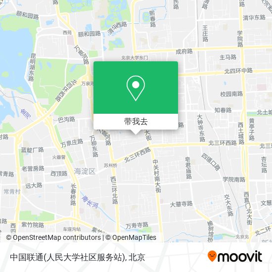 中国联通(人民大学社区服务站)地图