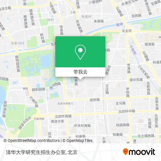 清华大学研究生招生办公室地图