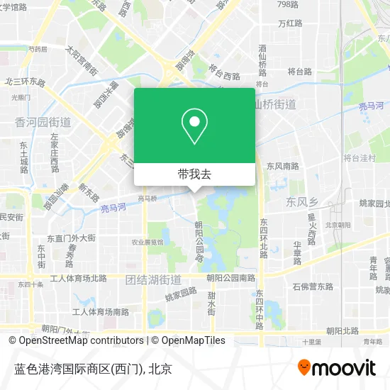 蓝色港湾国际商区(西门)地图
