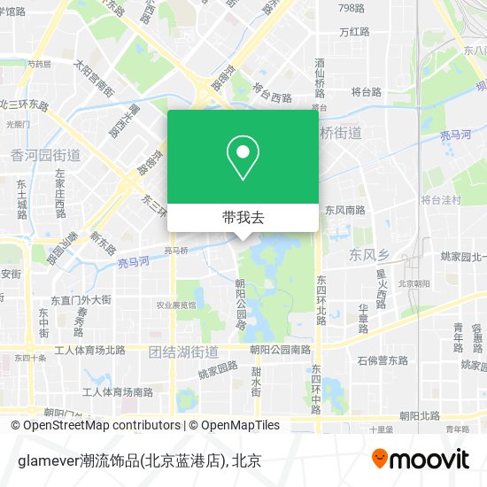 glamever潮流饰品(北京蓝港店)地图