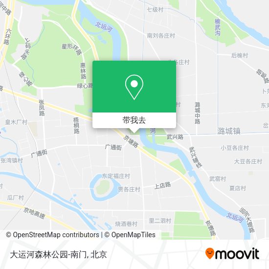 大运河森林公园-南门地图
