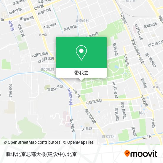 腾讯北京总部大楼(建设中)地图