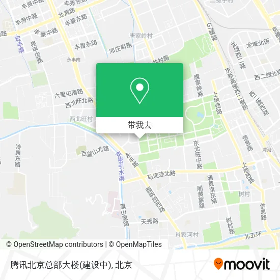 腾讯北京总部大楼(建设中)地图