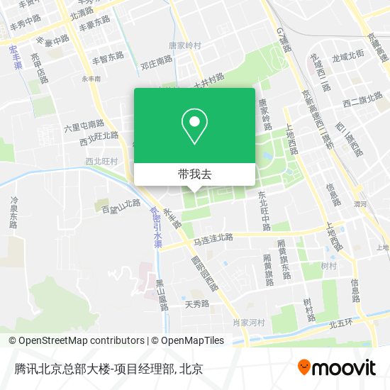 腾讯北京总部大楼-项目经理部地图