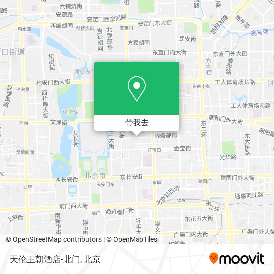 天伦王朝酒店-北门地图