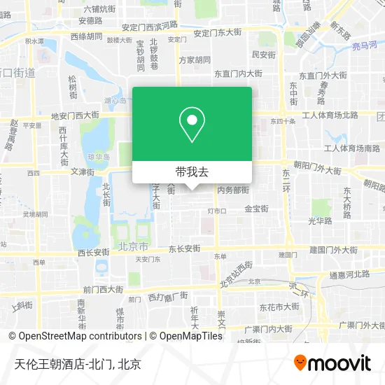 天伦王朝酒店-北门地图