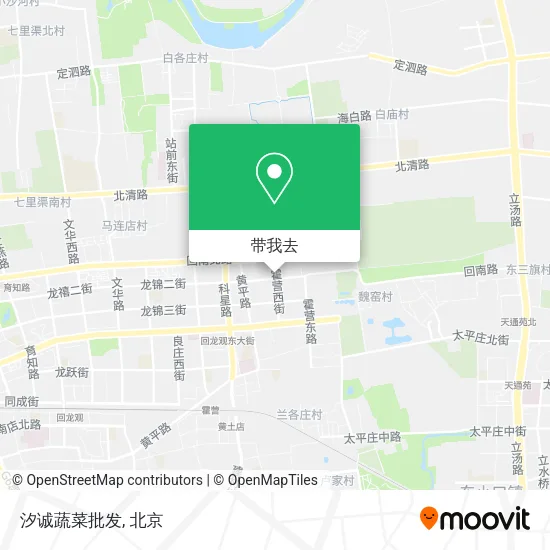 汐诚蔬菜批发地图