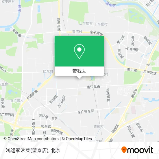 鸿运家常菜(望京店)地图