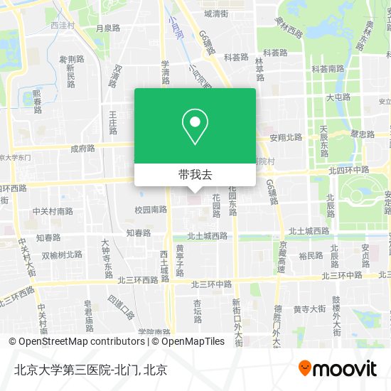 北京大学第三医院-北门地图