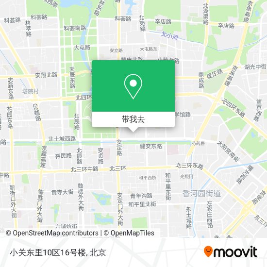 小关东里10区16号楼地图