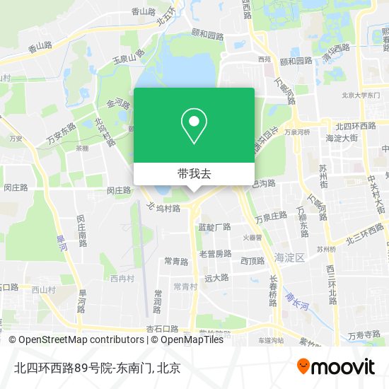 北四环西路89号院-东南门地图