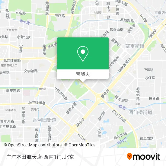 广汽本田航天店-西南1门地图