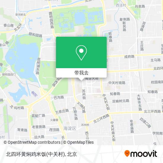 北四环黄焖鸡米饭(中关村)地图