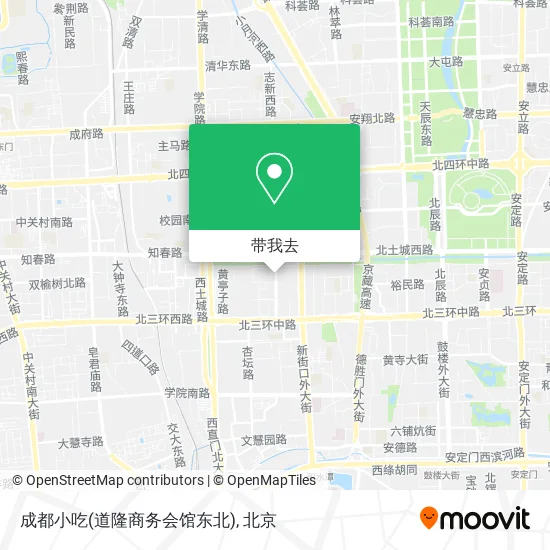 成都小吃(道隆商务会馆东北)地图