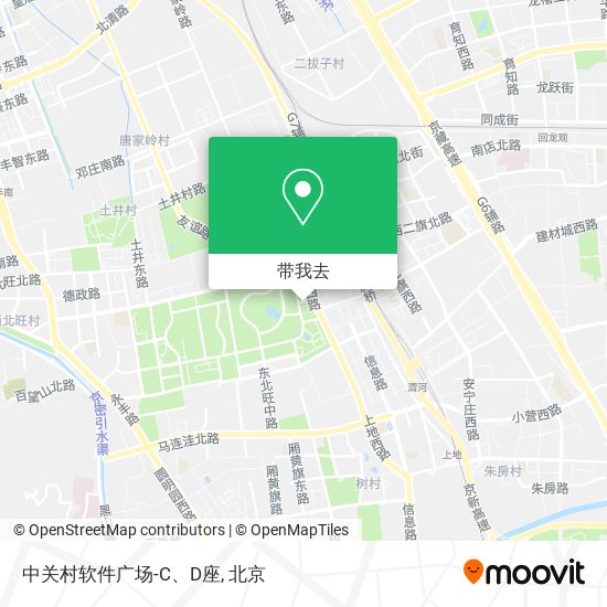 中关村软件广场-C、D座地图