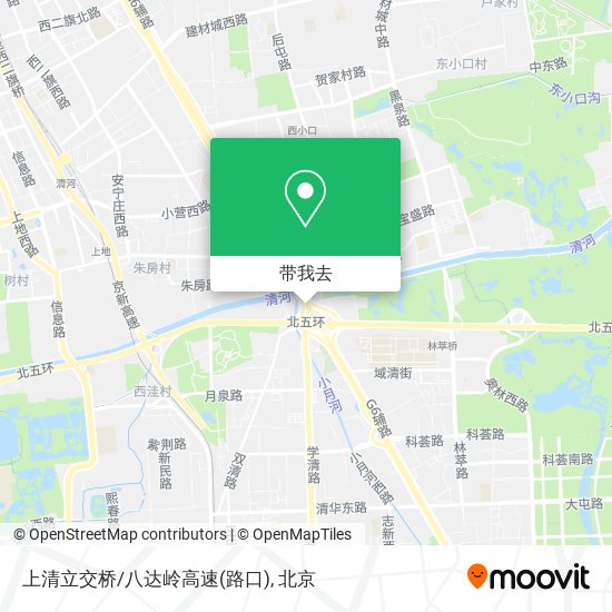 上清立交桥/八达岭高速(路口)地图