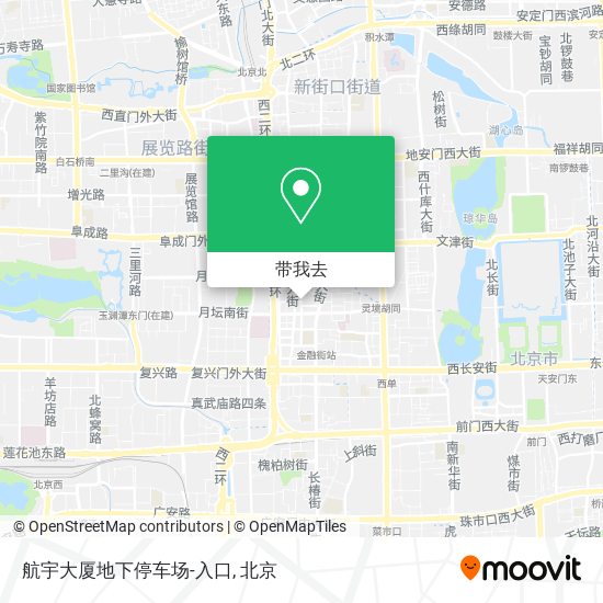 航宇大厦地下停车场-入口地图