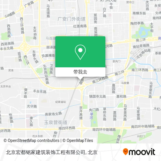 北京宏都铭家建筑装饰工程有限公司地图