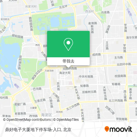 鼎好电子大厦地下停车场-入口地图