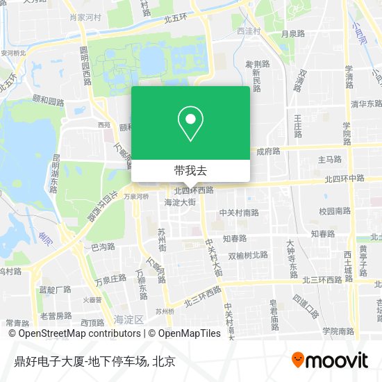鼎好电子大厦-地下停车场地图
