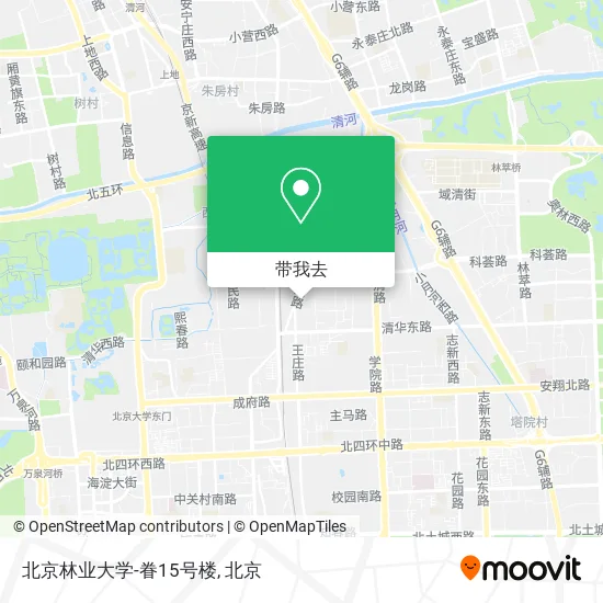 北京林业大学-眷15号楼地图