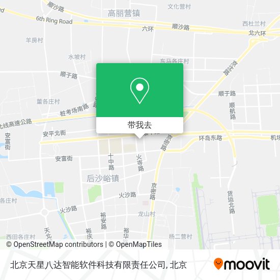 北京天星八达智能软件科技有限责任公司地图