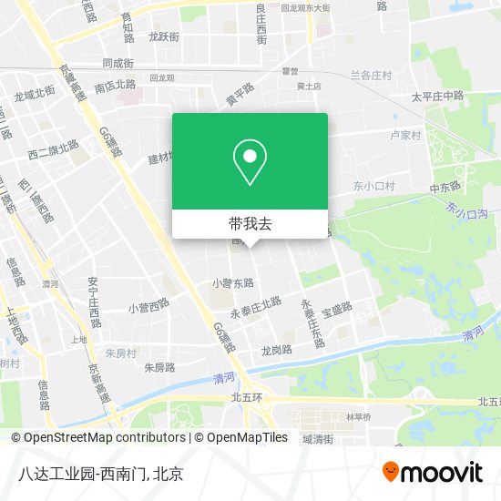 八达工业园-西南门地图