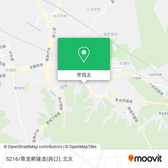 S216/青龙桥隧道(路口)地图