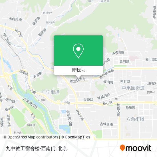 九中教工宿舍楼-西南门地图
