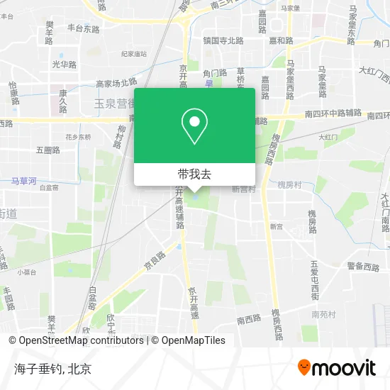 海子垂钓地图