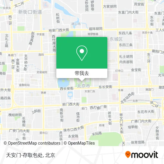 天安门-存取包处地图