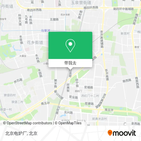 北京电炉厂地图