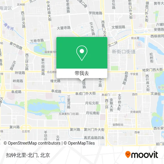 扣钟北里-北门地图