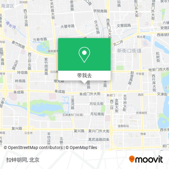 扣钟胡同地图
